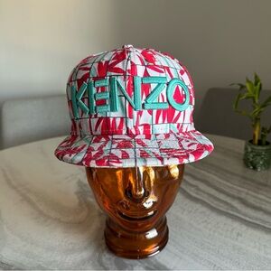 KENZO x New Era SS2014 California Nature and Sea Print White / Red / Teal Cap